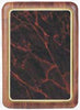 Walnut  Plaque with Rounded Corners & Marble Plate 7x9, inch Red, Black, Green or Blue