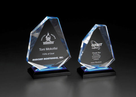 ACRYLIC AWARDS - Impress Reflection Series - Diamond Jewel - 5-1/2  inch x 7-1/4  inch or 6-1/2  inch x 7-3/4  inch