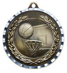 Victory Trophy Medals - Basketball - 2 inch Medals diamond cut