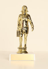 Female Salesperson Figure on Base 6" Trophy