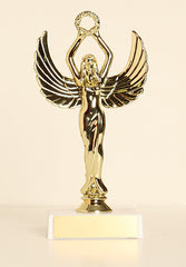 Female Victory with Wreath Figure on Base 6" Trophy