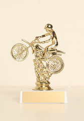 Dirt Bike Scramble Figure on Base 6" Trophy