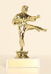 Female Karate Figure on Base 6" Trophy