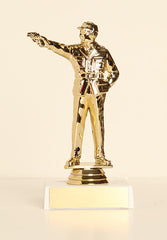 Civilian Pistol Shooter Figure on Base 6" Trophy