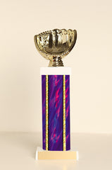 Softball Glove Square Column Trophy