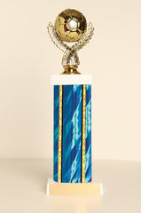 Soccer Ball Square Column Trophy