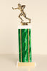 Male Flag Football Square Column Trophy