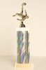 Male Soccer Bicycle Kick Square Column Trophy