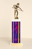 Female Pool Shooter Square Column Trophy