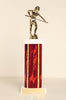 Female Pool Shooter Square Column Trophy
