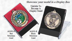 Velveteen lined medal case / display box