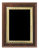 Cherry Finish Plaque with Marble Plate 7x9, 8x10, 9x12 inch Red, Black or Blue