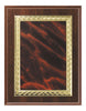 Cherry Finish Plaque with Marble Plate 7x9, 8x10, 9x12 inch Red, Black or Blue