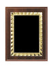 Cherry Finish Plaque with Marble Plate 7x9, 8x10, 9x12 inch Red, Black or Blue