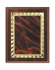 Cherry Finish Plaque with Marble Plate 7x9, 8x10, 9x12 inch Red, Black or Blue