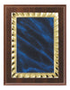 Cherry Finish Plaque with Marble Plate 7x9, 8x10, 9x12 inch Red, Black or Blue