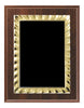 Cherry Finish Plaque with Marble Plate 7x9, 8x10, 9x12 inch Red, Black or Blue