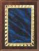 Cherry Finish Plaque with Marble Plate 7x9, 8x10, 9x12 inch Red, Black or Blue