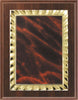 Cherry Finish Plaque with Marble Plate 7x9, 8x10, 9x12 inch Red, Black or Blue