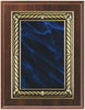 Cherry Finish Plaque with Black with Gold Border Plate 7x9, 8x10, 9x12 inch Red, Black or Blue