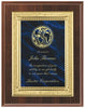 Cherry Finish Plaque with Marble Plate 7x9, 8x10, 9x12 inch Red, Black or Blue
