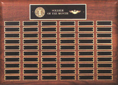 Perpetual 60 Plate Walnut Plaque 15 inch x 21 inch