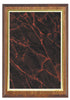 Walnut  Plaque with Marble Plate 7x9, 8x10, or 9x12 inch Red, Black, Green or Blue