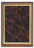 Walnut  Plaque with Marble Plate 7x9, 8x10, or 9x12 inch Red, Black, Green or Blue