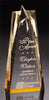 ACRYLIC AWARDS - Star Tower Reflective SeriesReflective Series - STAR  blue in three sizes