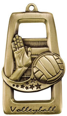 Victory Trophy Medals - 2 3/4 inch Star Blast sport medals - Volleyball
