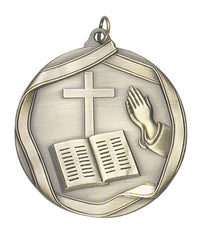 Ribbon Series Sport Medals - 2 1/4 inch  Medal with ribbon  - Church