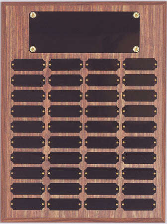 Perpetual 40 Plate Plaque 12 inch x 16 inch  Black or Satin