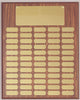 Perpetual 60 Plate Plaque 16 inch x 20 inch   Black or Satin