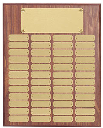 Perpetual 48 Plate Plaque 16 inch x 20 inch   Black or Satin