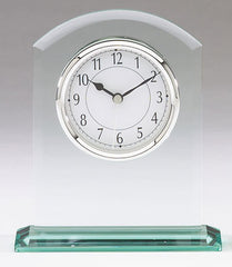 Glass Clock 6-1/2 inch x 4-3/4 inch