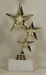 3 Star Figure on Base 7.5" Trophy