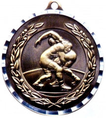 Victory Trophy Medals - Wrestling - 2 inch Medals diamond cut