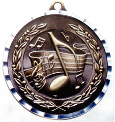 Victory Trophy Medals - Music - 2 inch Medals diamond cut