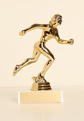 Female Track (Runner) Figure on Base 6" Trophy
