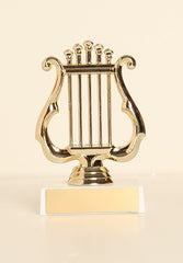 Music Lyre Figure on Base 6" Trophy