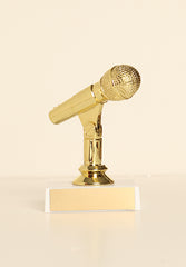 Microphone Figure on Base 6" Trophy
