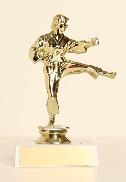 Male Karate Figure on Base 6" Trophy