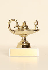 Lamp of Knowledge Figure on Base 6" Trophy