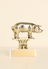 Hog Figure on Base 6" Trophy
