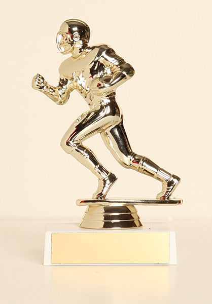 Male Football Runner Figure on Base 6" Trophy