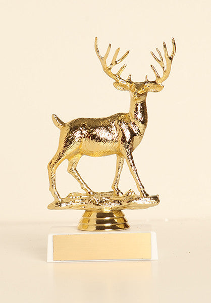 Buck Deer Figure on Base 6" Trophy