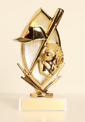 Baseball Theme Figure on Base 6" Trophy