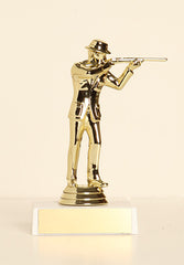 Civilian Rifleman Figure on Base 6" Trophy