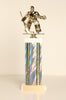 Male Hockey Goalie Square Column Trophy