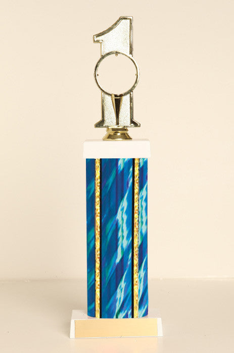 Hole-In-One Golf Square Column Trophy